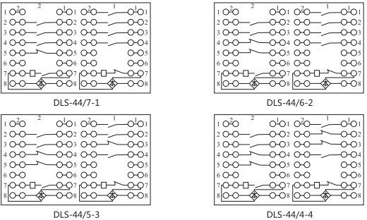 DLS-43/9-1雙位置繼電器內部連接線圖片3