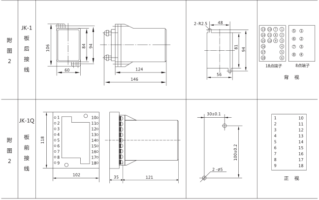 SSJ2-10A交流斷電延時繼電器外形及開孔尺寸圖片二 SSJ2-10A交流斷電延時繼電器外形及開孔尺寸圖片二