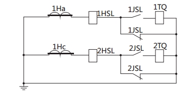 JSL-26繼電器構成的去分流操作機構的保護原理圖