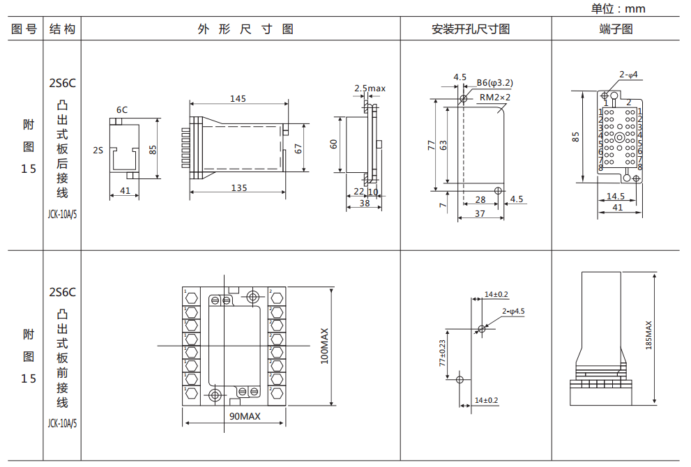 DZS-11CE/203延時中間繼電器外形及開孔尺寸 DZS-11CE/203延時中間繼電器外形及開孔尺寸